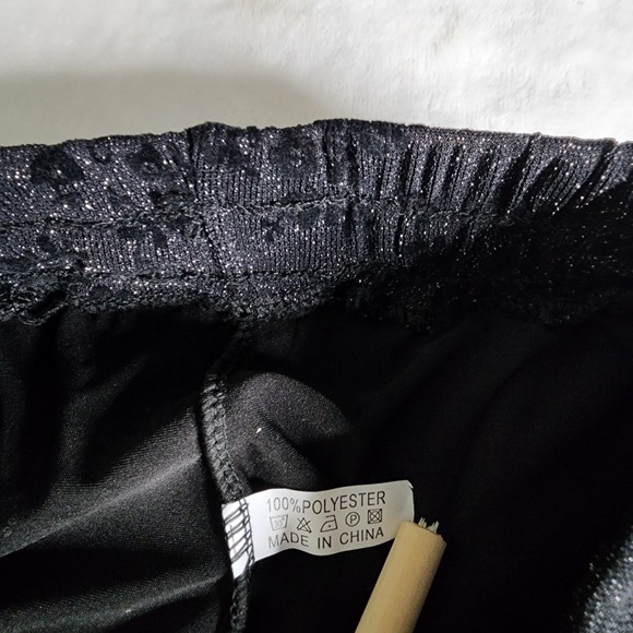 LEGGINGS PARK Sheer Pants Pull On Womens One Size - Picture 6 of 16